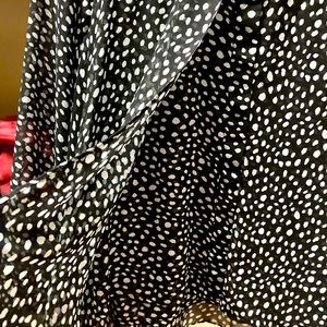 Chicos Sz 3, super cute, layered top in lightweight polka dot fabric.  Like new!